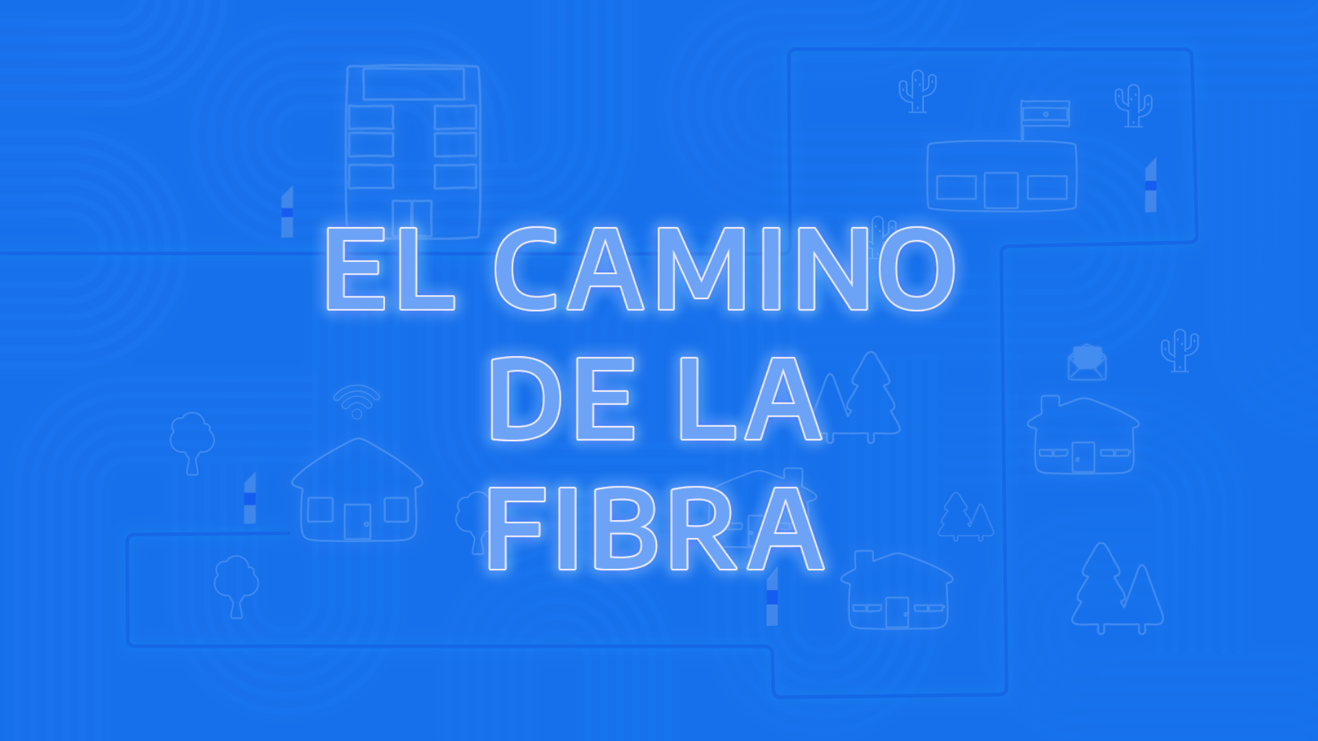 carátula que dice El camino de la Fibra con fondo celeste