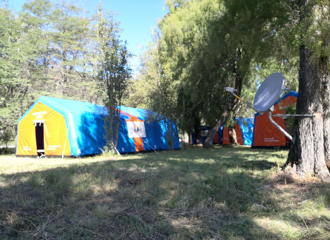 Conectamos campamento de brigadistas que combaten incendios en la Patagonia