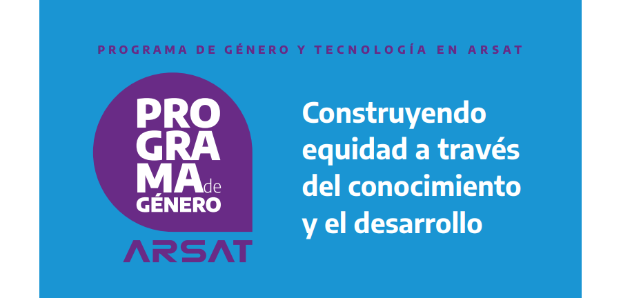 Infografía programa género ARSAT